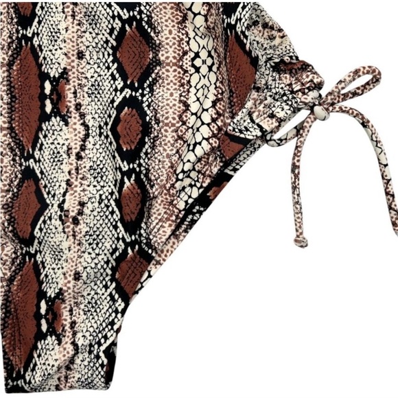 Kona Sol Snakeskin Print One Piece Swimsuit - Picture 5 of 10